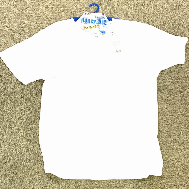 【お買得限定品☆グンゼ☆驚きの速乾力】紳士　BODYDRY　接触冷感　メッシュ素材　クルーネックTシャツ