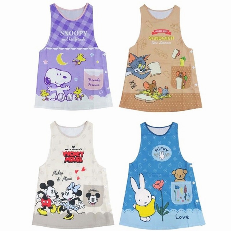 【新作第3弾！☆SNOOPY/MIFFY/TOM&JERRY】キャラクター　ダバード型エプロン
