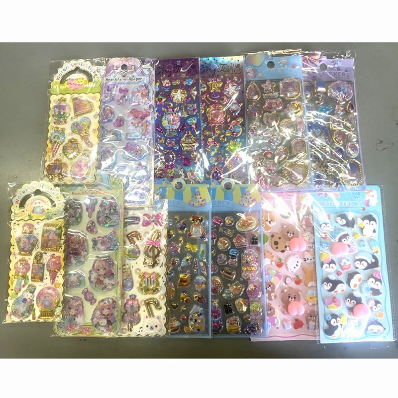 【1/26頃入出荷予定☆1度きり入荷の限定品☆大人気】ぷくぷく立体シール　バラエティセット