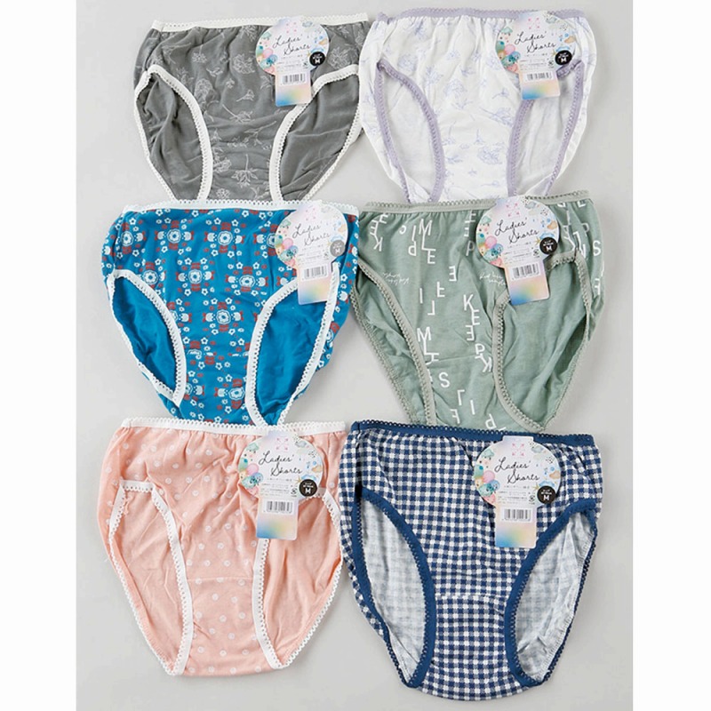 【年間売れ筋】婦人　綿混　ストレッチ　プリントショーツ