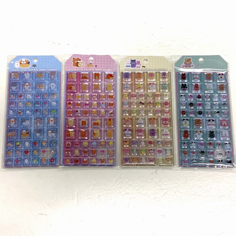 【人気上昇中☆可愛らしい】動物柄　タイルシール（硬いタイプ） 【Ver.2】