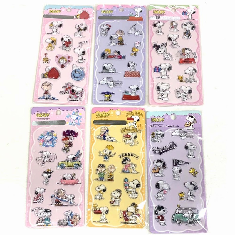 【限定品☆SNOOPY】スヌーピー　重ねプリント　クリスタルシール（硬いタイプ）