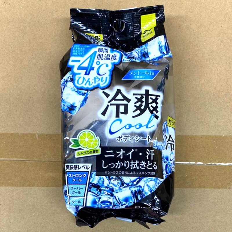 【限定品☆日本製☆ヒンヤリと快適♪】冷爽クール　ボディーシート　30枚入り