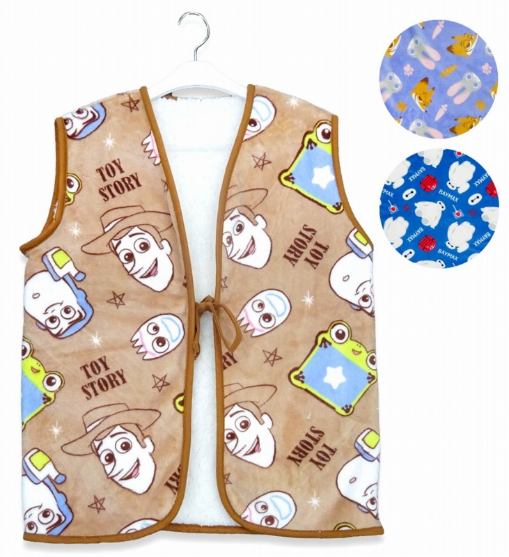 【2026年10月新作☆Disney☆暖かい】婦人　ディズニー　裏ボア　ベスト