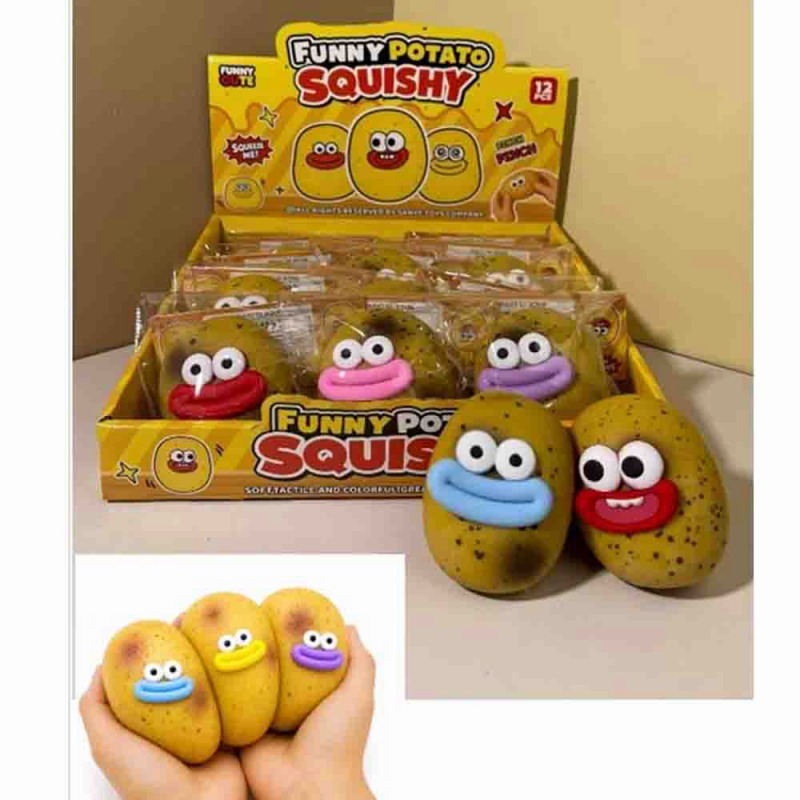 【海外で大人気☆一度きり入荷☆キモかわいい】リップモンスター　ポテト　スクイーズ